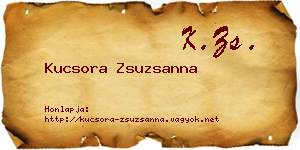 Kucsora Zsuzsanna névjegykártya